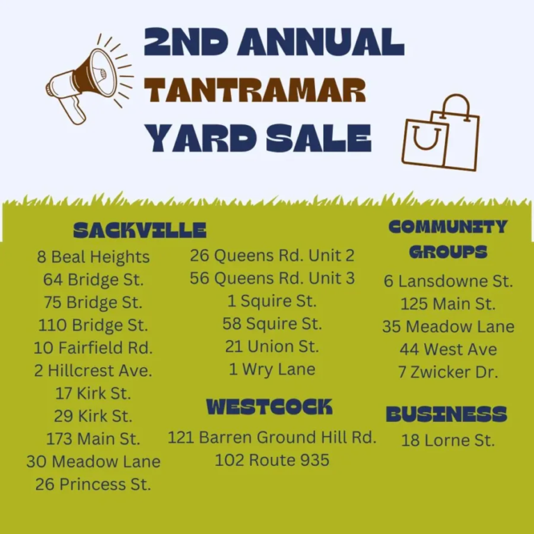 2nd Annual Tantramar Yard Sale