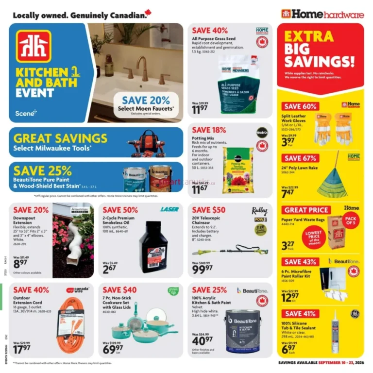 Flyers 15 Payzant Home Hardware Building Centre – Mallard Dr. in Sackville NB E4L4C4 flyer for Sackville